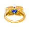Bague 52 Bague en or jaune 18 carats au saphir et diamants 58 Facettes 4442221RV