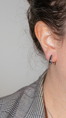 Boucles d'oreilles Créoles - Boucles d’oreilles en or blanc 18 carats 58 Facettes 4442381RV