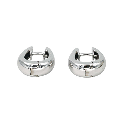 Boucles d'oreilles Créoles - Boucles d’oreilles en or blanc 18 carats 58 Facettes 4442381RV