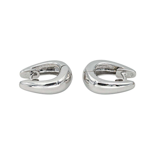 Boucles d'oreilles Créoles - Boucles d’oreilles en or blanc 18 carats 58 Facettes 4442381RV