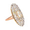 Bague 49 Bague marquise rétro en or rose 18 carats et diamants 58 Facettes 4445908CN
