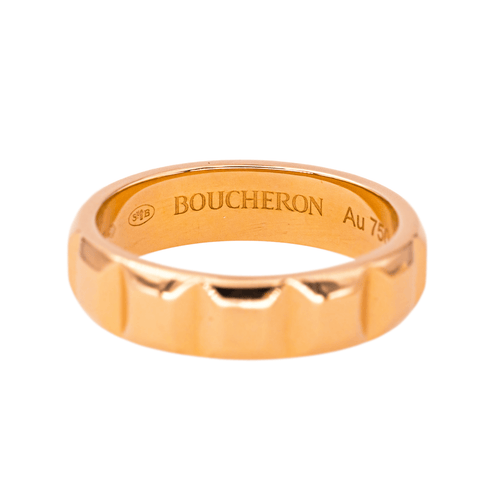 Bague 53 Boucheron Clou de Paris - Bague alliance en or rose 58 Facettes 4446753CN