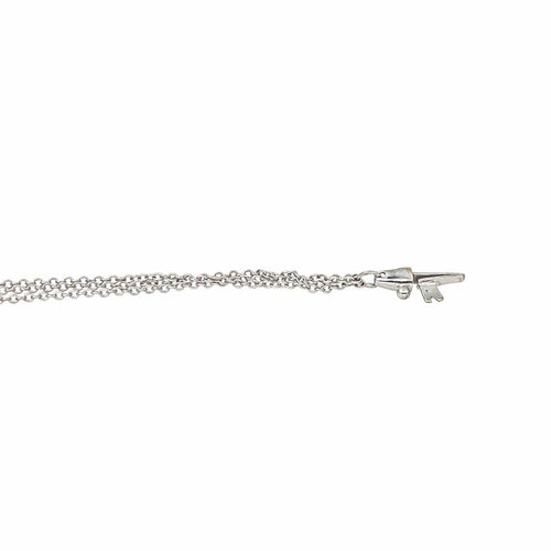 Collier Collier en or blanc 18 carats serti de diamants 58 Facettes 4450383CN