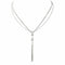 Collier Collier en or blanc 18 carats serti de diamants 58 Facettes 4450383CN