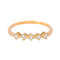 Bague 58 Bague en or rose 18 carats sertie de diamants 58 Facettes 4455427CN