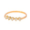 Bague 58 Bague en or rose 18 carats sertie de diamants 58 Facettes 4455427CN