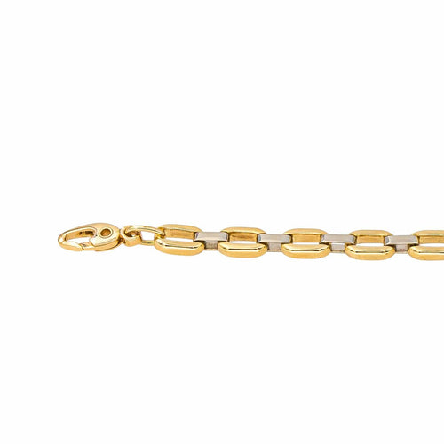 Collier Collier chaîne en or jaune et or blanc 18 carats 58 Facettes 4455432CN