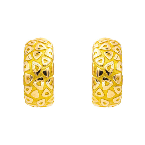 Boucles d'oreilles Chaumet - Boucles d’oreilles demi-créoles en or jaune 18 carats 58 Facettes 4457722CN