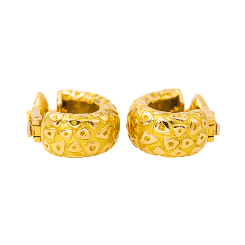 Boucles d'oreilles Chaumet - Boucles d’oreilles demi-créoles en or jaune 18 carats 58 Facettes 4457722CN