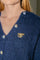 Collier Collier - Pendentif transformable en broche en or jaune 18 carats et diamants 58 Facettes 4462736CN