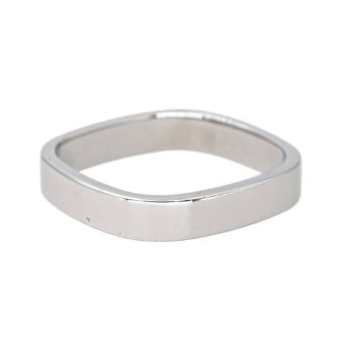 Bague 59 Dinh Van - Bague alliance carrée en or blanc 18 carats 58 Facettes 4463972CN