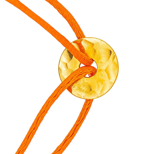 Bracelet Dinh Van - Bracelet cordon Pi en or jaune 58 Facettes 4501011CN