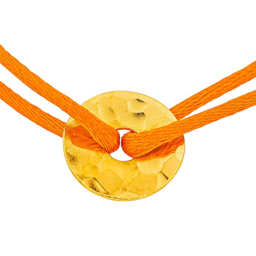 Bracelet Dinh Van - Bracelet cordon Pi en or jaune 58 Facettes 4501011CN