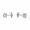 Boucles d'oreilles Boucles d’oreilles puces - Or blanc 18 carats et diamants 58 Facettes 4520967RV