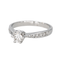 Bague 52 Bague solitaire en or blanc 18 carats et diamants 58 Facettes 4520968RV