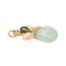 Pendentif Isabelle Langlois Mon Ange - Pendentif en or rose, calcite, tourmaline et diamants 58 Facettes 4521848CN