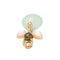 Pendentif Isabelle Langlois Mon Ange - Pendentif en or rose, calcite, tourmaline et diamants 58 Facettes 4521848CN