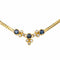 Collier Collier maille anglaise en or jaune avec saphirs et diamants 58 Facettes 4526721RV