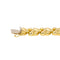 Bracelet Bracelet en or jaune 18 carats avec saphir ovale et diamants 58 Facettes 4534778CN