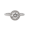Bague 54 Dior Rose des vents - Bague pavée en or blanc 18 carats et diamants 58 Facettes 4544006RV