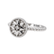 Bague 54 Dior Rose des vents - Bague pavée en or blanc 18 carats et diamants 58 Facettes 4544006RV