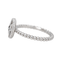 Bague 54 Dior Rose des vents - Bague pavée en or blanc 18 carats et diamants 58 Facettes 4544006RV