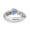 Bague 55.5 Bague en or blanc 18 carats sertie d’un saphir et de diamants 58 Facettes 4551822RV