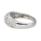 Bague 52.5 Bague jonc pavée de diamants en or blanc 18 carats 58 Facettes 4553818CN