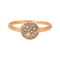 Bague 57 Pomellato Sabbia - Bague en or rose pavée de diamants 58 Facettes 4554469CN