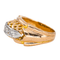 Bague 54 Bague rétro sertie de diamants en or rose et platine 58 Facettes 4555579RV