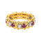 Bague 51 Tiffany & Co - Bague Sixteen Stone en or jaune et platine, rubis et diamants 58 Facettes 4564997CN