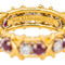 Bague 51 Tiffany & Co - Bague Sixteen Stone en or jaune et platine, rubis et diamants 58 Facettes 4564997CN