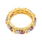 Bague 51 Tiffany & Co - Bague Sixteen Stone en or jaune et platine, rubis et diamants 58 Facettes 4564997CN