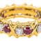 Bague 51 Tiffany & Co - Bague Sixteen Stone en or jaune et platine, rubis et diamants 58 Facettes 4564997CN