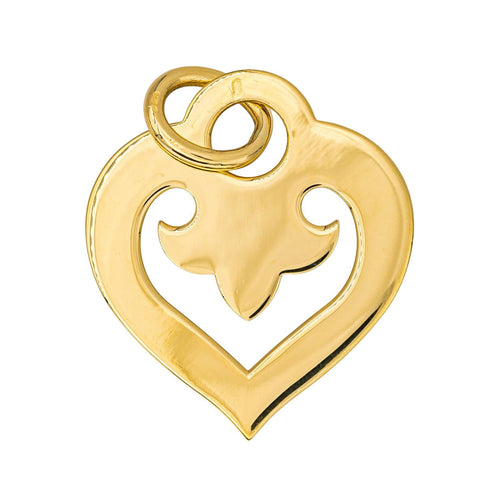Pendentif O.J. Perrin Légendes - Pendentif cœur en or jaune 58 Facettes 4566119CN