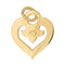 Pendentif O.J. Perrin Légendes - Pendentif cœur en or jaune 58 Facettes 4566119CN