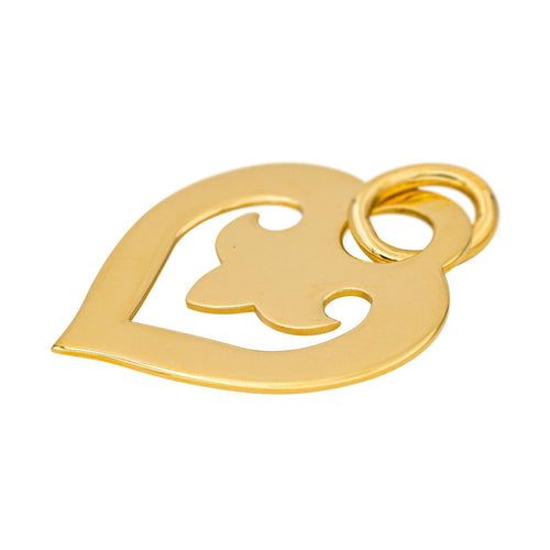 Pendentif O.J. Perrin Légendes - Pendentif cœur en or jaune 58 Facettes 4566119CN