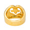 Bague 53 O.J. Perrin Cœur Légende - Bague cocktail cœur en or jaune 58 Facettes 4566120CN