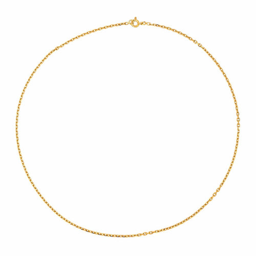 Collier Collier maille forçat en or rose 18 carats 58 Facettes 4566304CN