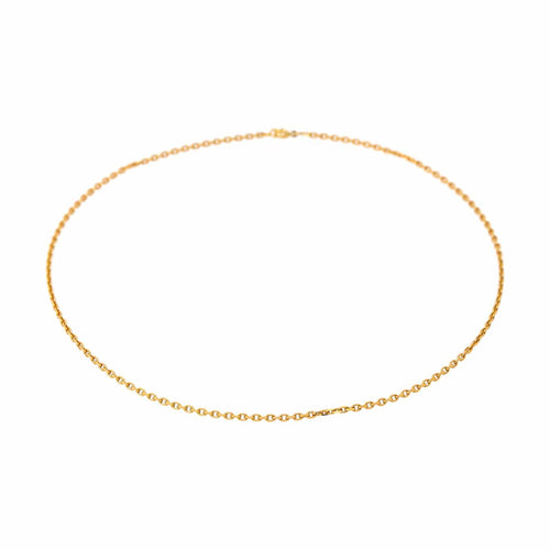 Collier Collier maille forçat en or rose 18 carats 58 Facettes 4566304CN