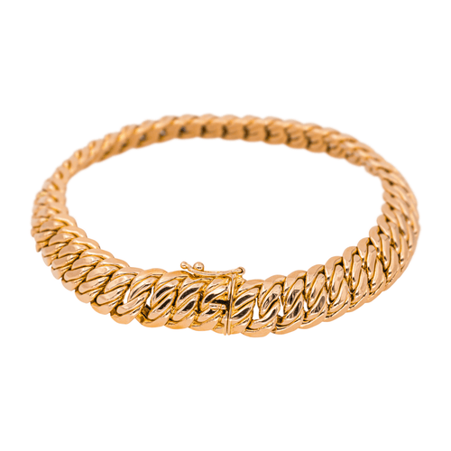 Bracelet Bracelet maille américaine en or rose 18 carats 58 Facettes 4566306CN