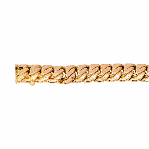 Bracelet Bracelet maille américaine en or rose 18 carats 58 Facettes 4566306CN