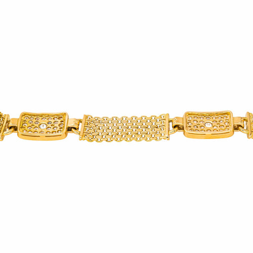Bracelet Bracelet en or jaune 18 carats serti de diamants 58 Facettes 4568040CN