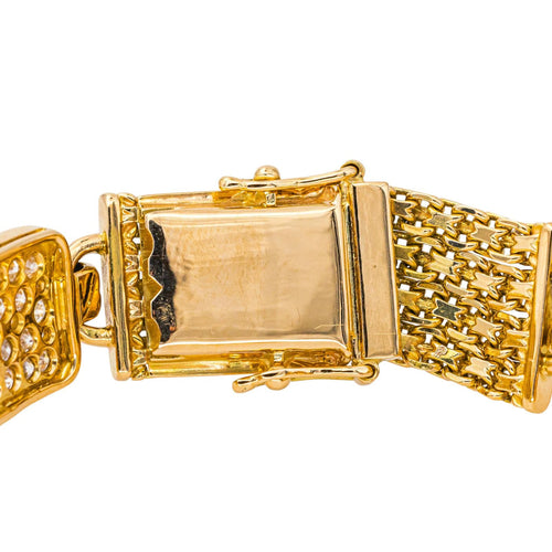 Bracelet Bracelet en or jaune 18 carats serti de diamants 58 Facettes 4568040CN