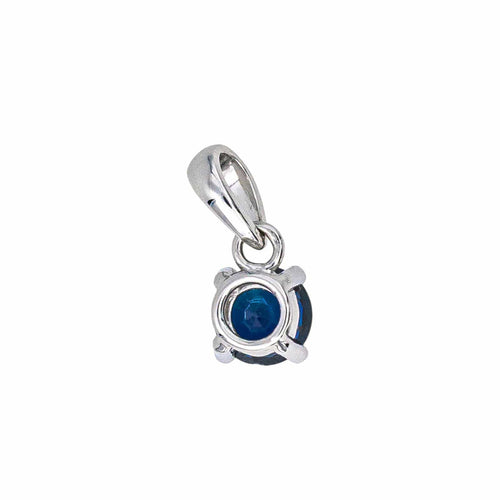 Pendentif Pendentif en or blanc 18 carats serti d’un saphir 58 Facettes 4573383RV