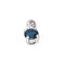 Pendentif Pendentif en or blanc 18 carats serti d’un saphir 58 Facettes 4573383RV