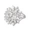 Bague 50 Bague cocktail en platine sertie de diamants 58 Facettes 4585551RV