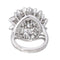 Bague 50 Bague cocktail en platine sertie de diamants 58 Facettes 4585551RV