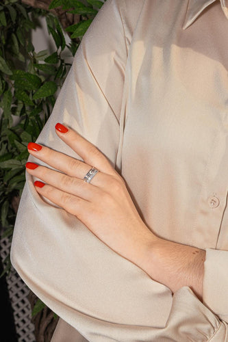 Bague 63 Boucheron Quatre - Bague en or blanc 18 carats et diamants 58 Facettes 4587551CN