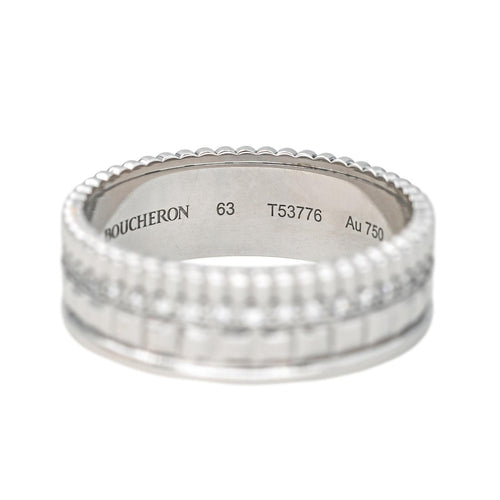 Bague 63 Boucheron Quatre - Bague en or blanc 18 carats et diamants 58 Facettes 4587551CN